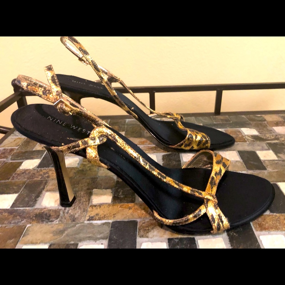Nine West New Nvr Worn Leopard Sandals SZ 11M